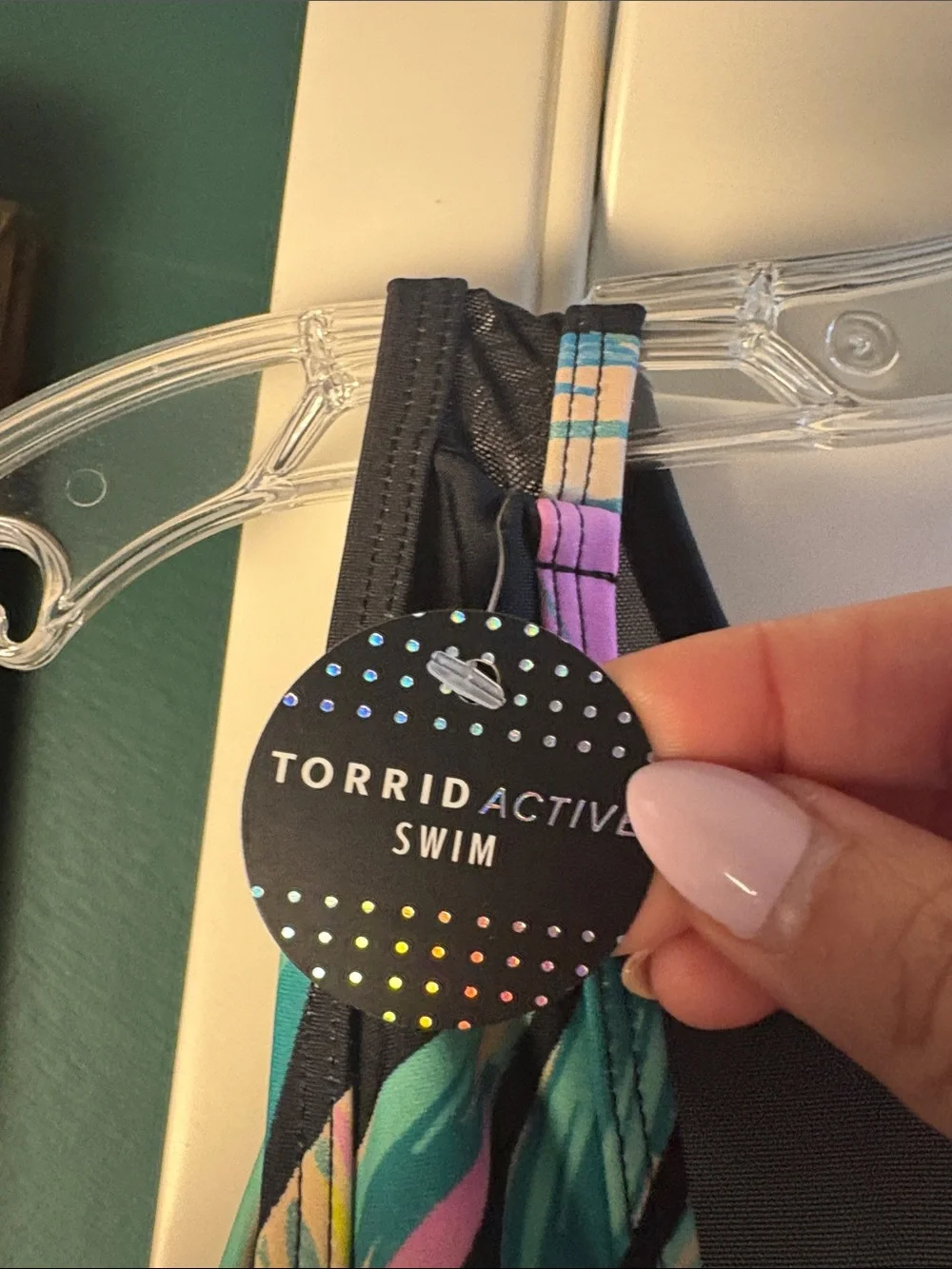 NWT Torrid Active Swim Tropical Leaf Print one piece swimsuit Plus Size 3